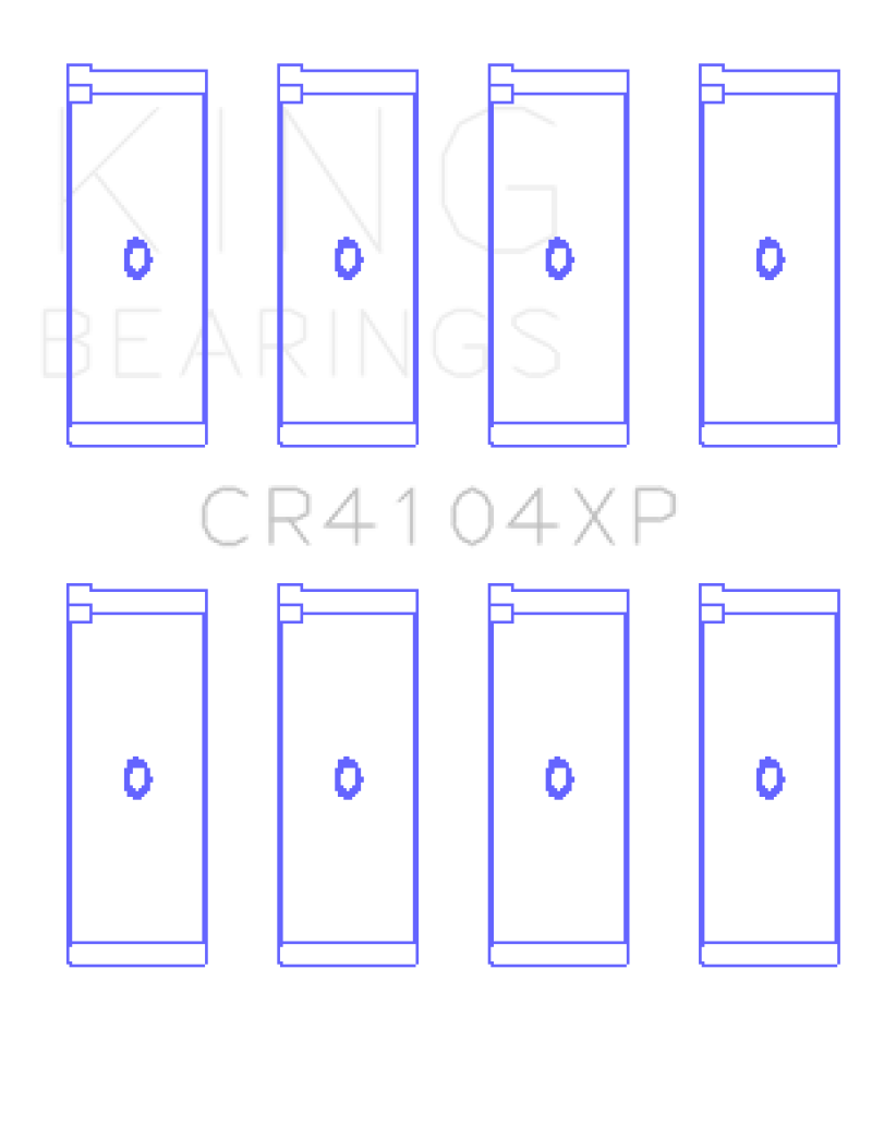 King Engine Bearings Audi/VW 83-03 1.6L/1.8L/2.0L (Size +.025) Performance Rod Bearing Set Bearings King Engine Bearings