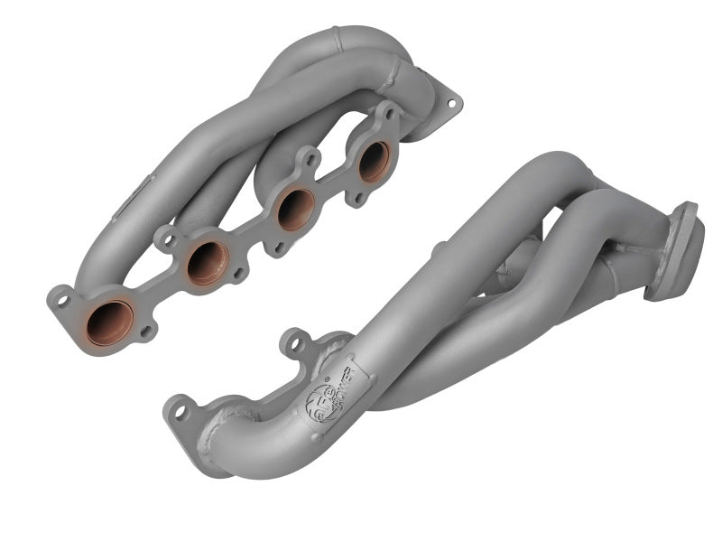 aFe Ford F-150 15-22 V8-5.0L Twisted Steel 1-5/8in to 2-1/2in 304 Stainless Headers w/ Titanium Coat Headers & Manifolds aFe