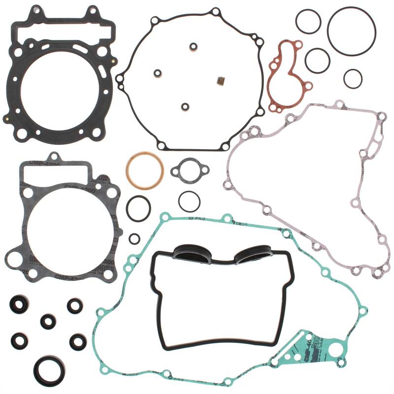 Vertex Gaskets 08-14 Kawasaki KFX450R Complete Gasket Kit w/ Oil Seals Engine Hardware Vertex Pistons