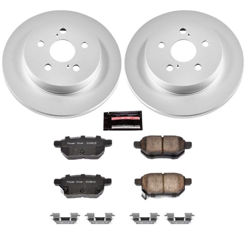 Power Stop 09-10 Pontiac Vibe Rear Z17 Evolution Geomet Coated Brake Kit Brake Kits - Performance Blank PowerStop