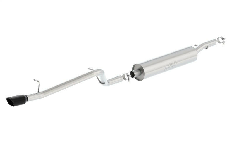 Borla 12-16 Jeep Wrangler V6 4WD Dirt Sport Cat-Back 2.5in Single Square Rolled Angle Cut Rear Catback Borla