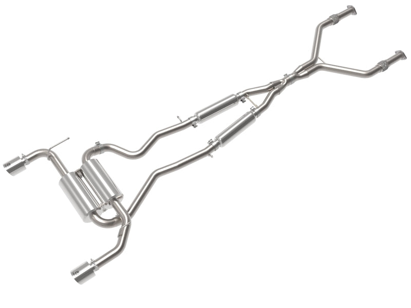 aFe Takeda Cat-Back Exhaust System Infiniti Q50 14-15 V6-3.7L- Polished Tip Catback aFe