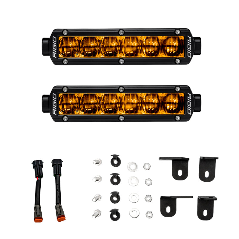 Rigid Industries 2022+ Toyota Tundra 6in SR-Series Selective Yellow Fog Light Kit Light Mounts Rigid Industries