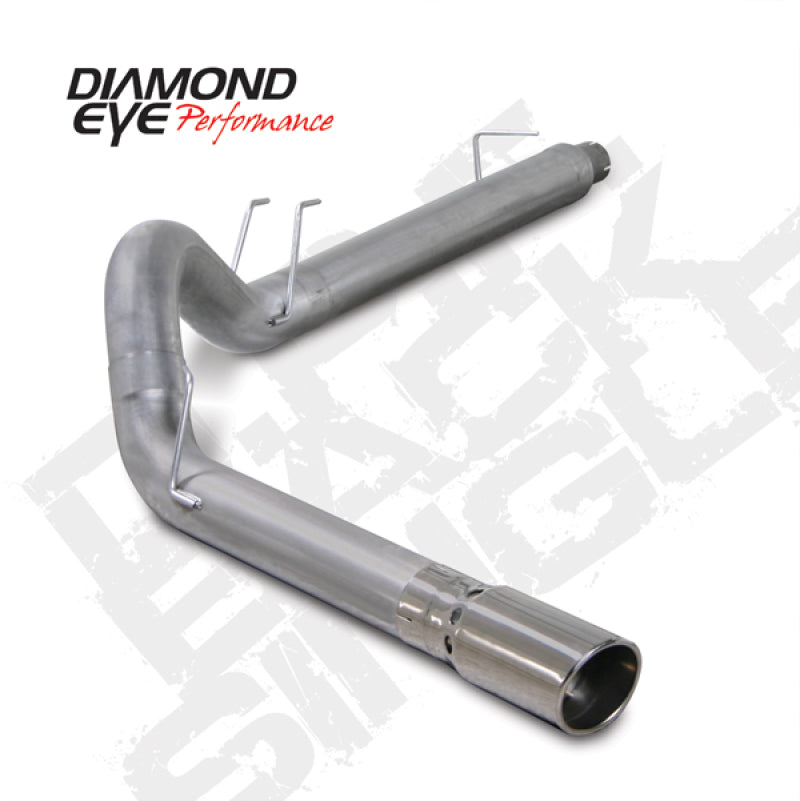 Diamond Eye KIT 5in DPF-BACK SGL AL 08 6 4L F250-F350 PCKGD BX46X14X14OD EL-PL 44inX13 5inX13 5inID DPF Back Diamond Eye Performance