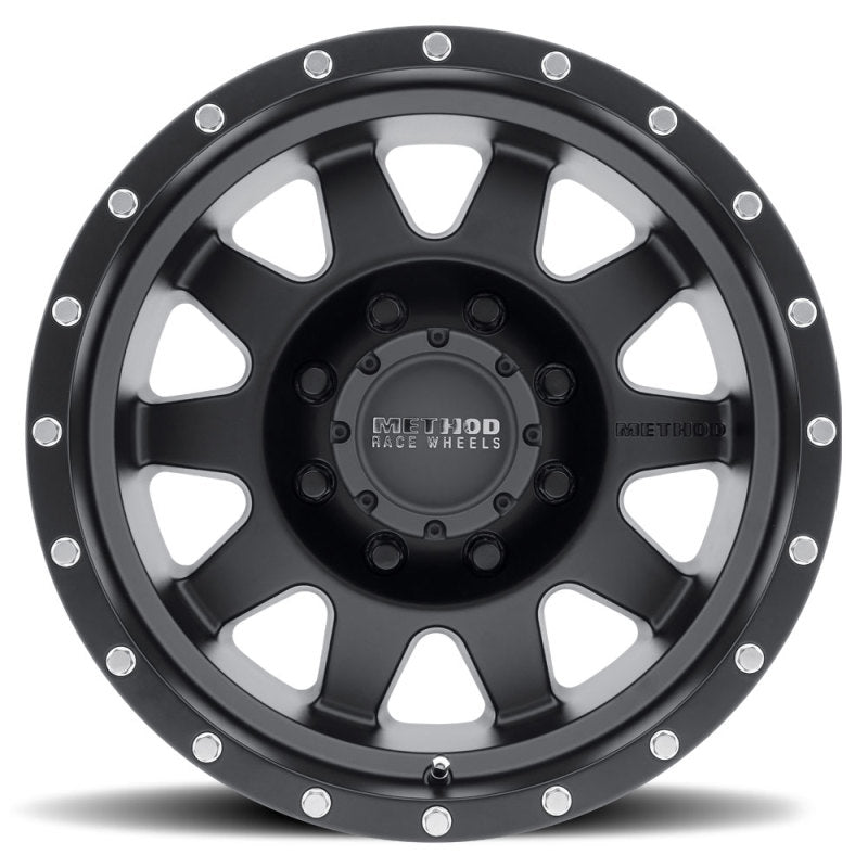 Method MR301 The Standard 17x9 -12mm Offset 8x6.5 130.81mm CB Matte Black Wheel Wheels - Cast Method Wheels