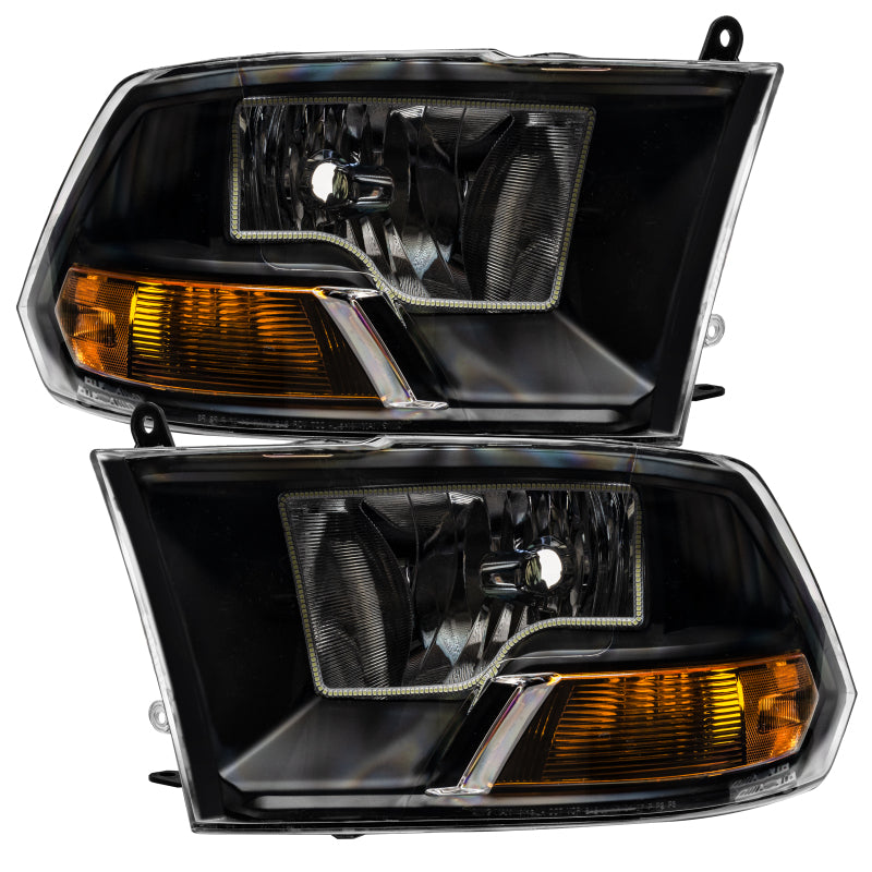 Oracle 09-12 Dodge Ram Non-Sport SMD HL - Black - White Headlights ORACLE Lighting