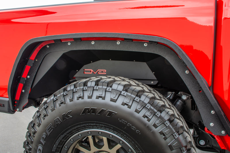 DV8 Offroad 201+ Jeep Gladiator Rear Inner Fenders - Black Wheel Well Liners DV8 Offroad