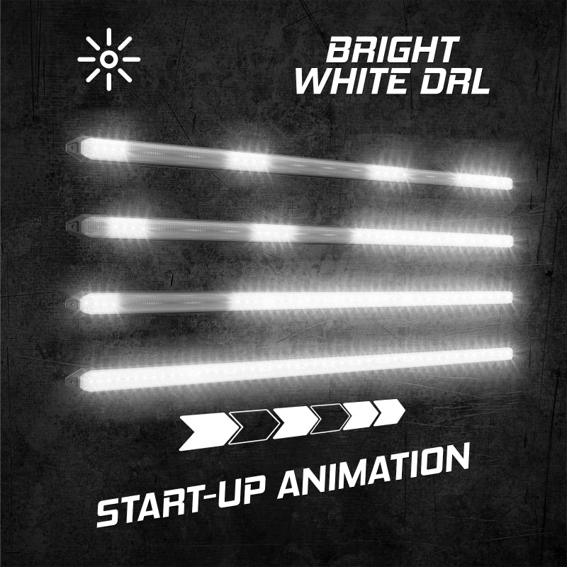 XK Glow 6 Switchback Grill Lights with Start-up Animation & Sequential Turn Signals Light Bars & Cubes XKGLOW