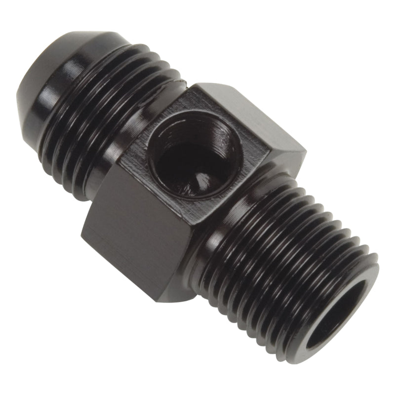 Russell Performance -6 AN Flare to 3/8in Pipe Pressure Adapter (Black) Fittings Russell