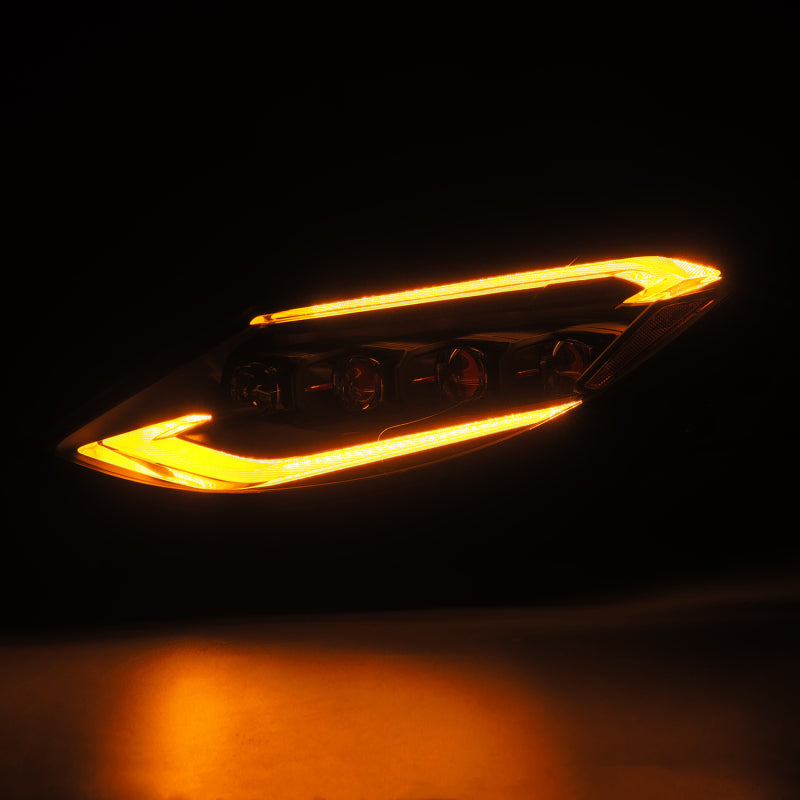 AlphaRex 23-24 Nissan Z NOVA-Series LED Projector Headlights Black w/Activation Light & Seq.Sig Headlights AlphaRex