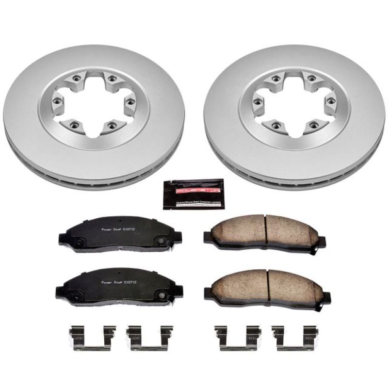 Power Stop 04-08 Chevrolet Colorado Front Z17 Evolution Geomet Coated Brake Kit Brake Kits - Performance Blank PowerStop