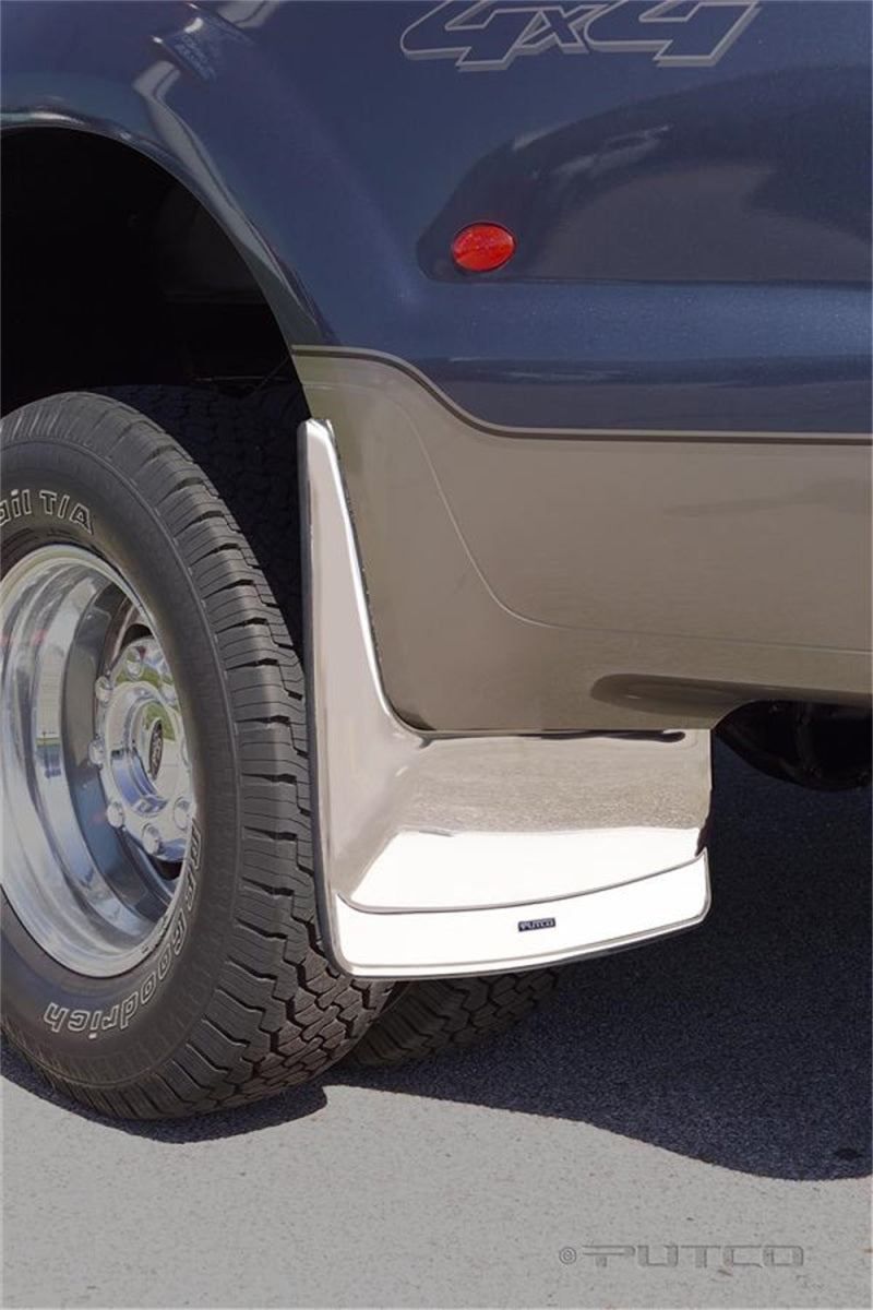 Putco 99-10 Ford SuperDuty Dually (Rear) Form Fitted Mud Skins Mud Flaps Putco