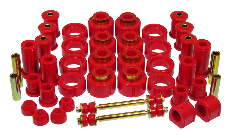 Prothane 88-98 Chevy Std / Xtra Cab 4wd Total Kit - Red Bushings - Full Vehicle Kits Prothane