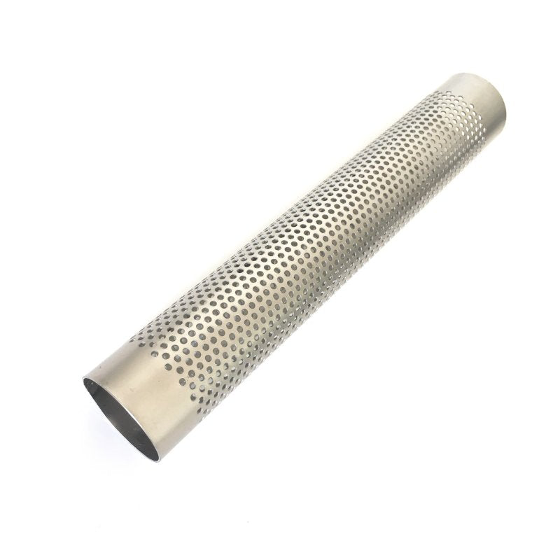 Ticon Industries 12in OAL 2.0in Perforated Titanium Punch Tube Titanium Tubing Ticon