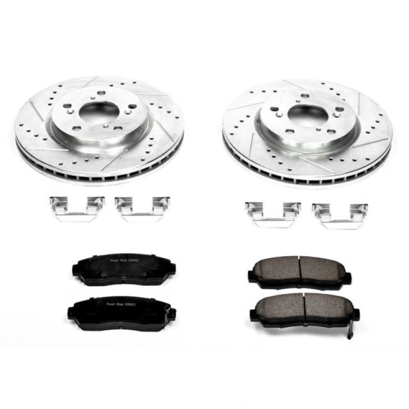 Power Stop 05-10 Honda Odyssey Front Z23 Evolution Sport Brake Kit Brake Kits - Performance D&S PowerStop