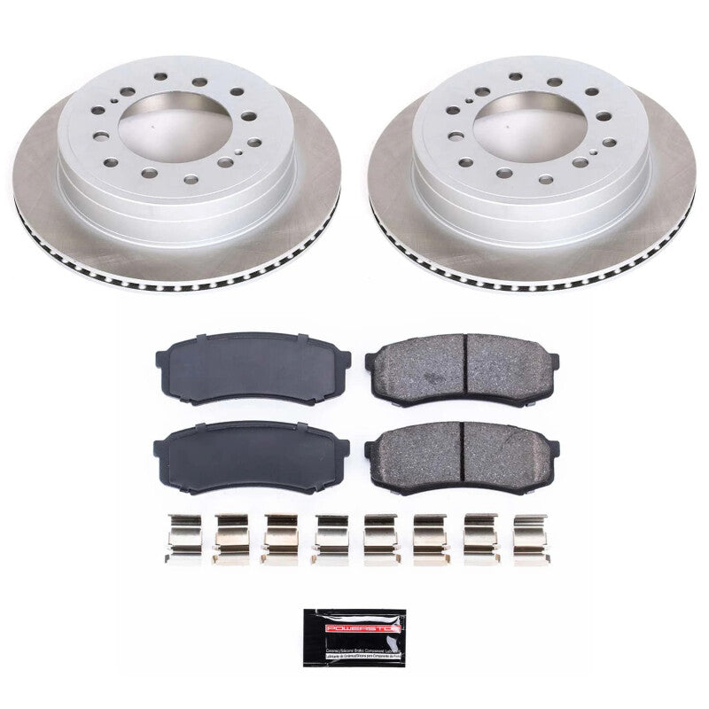 Power Stop 01-07 Toyota Sequoia Rear Semi-Coated Rotor Kit Brake Kits - Performance Blank PowerStop