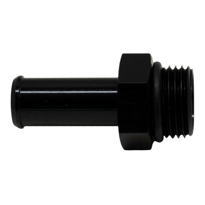 DeatschWerks 8AN ORB Male to 1/2in Male Barb Fitting (Incl O-Ring) - Anodized Matte Black Fittings DeatschWerks