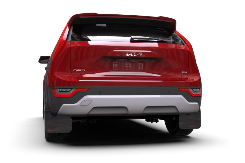 Rally Armor 23-25 Kia Niro SG2 Black UR Mud Flap Blue Logo Mud Flaps Rally Armor