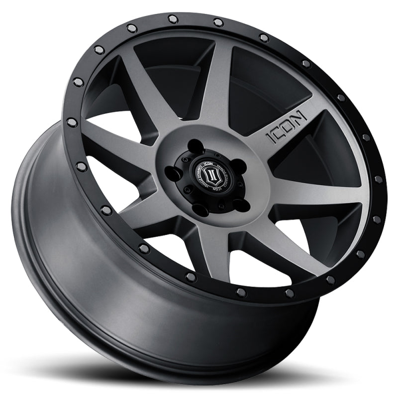ICON Rebound 20x9 5x150 16mm Offset 5.625in BS Titanium Wheel Wheels - Cast ICON