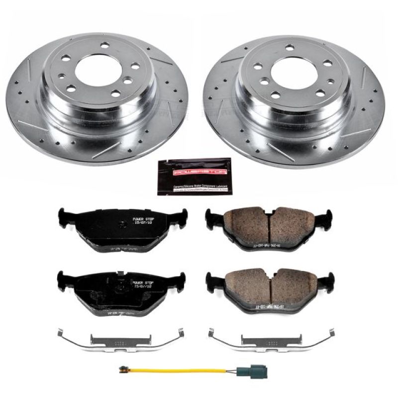 Power Stop 1989 BMW 525i Rear Z23 Evolution Sport Brake Kit Brake Kits - Performance D&S PowerStop