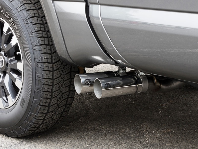 aFe POWER Rebel Series 2-1/2in 409 SS Cat Back Exhaust w/ Polished Tips 16-17 Nissan Titan V8 5.6L Catback aFe