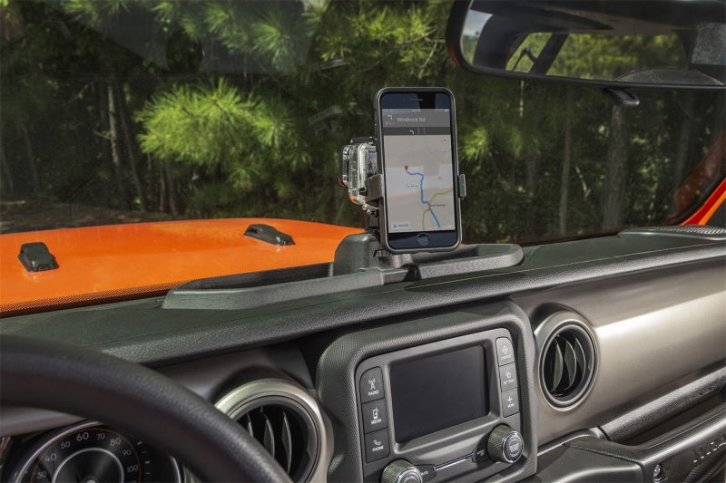Rugged Ridge Dash Multi-Mount w/Phone Holder 18-20 Jeep JL/JT Dash & Interior Trim Rugged Ridge