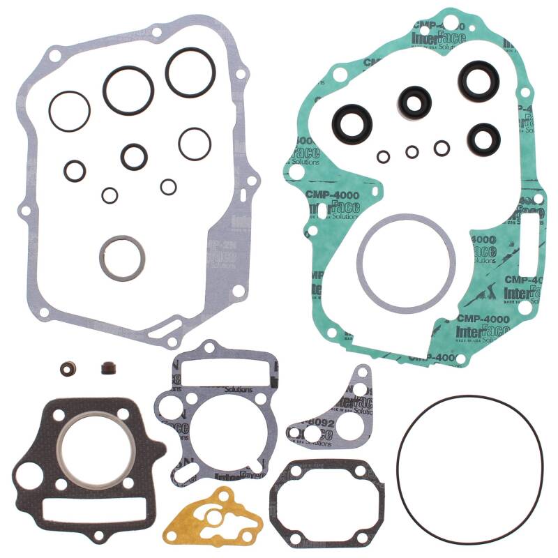Vertex Gaskets 04-12 Honda CRF70F Complete Gasket Kit w/ Oil Seals Engine Hardware Vertex Pistons