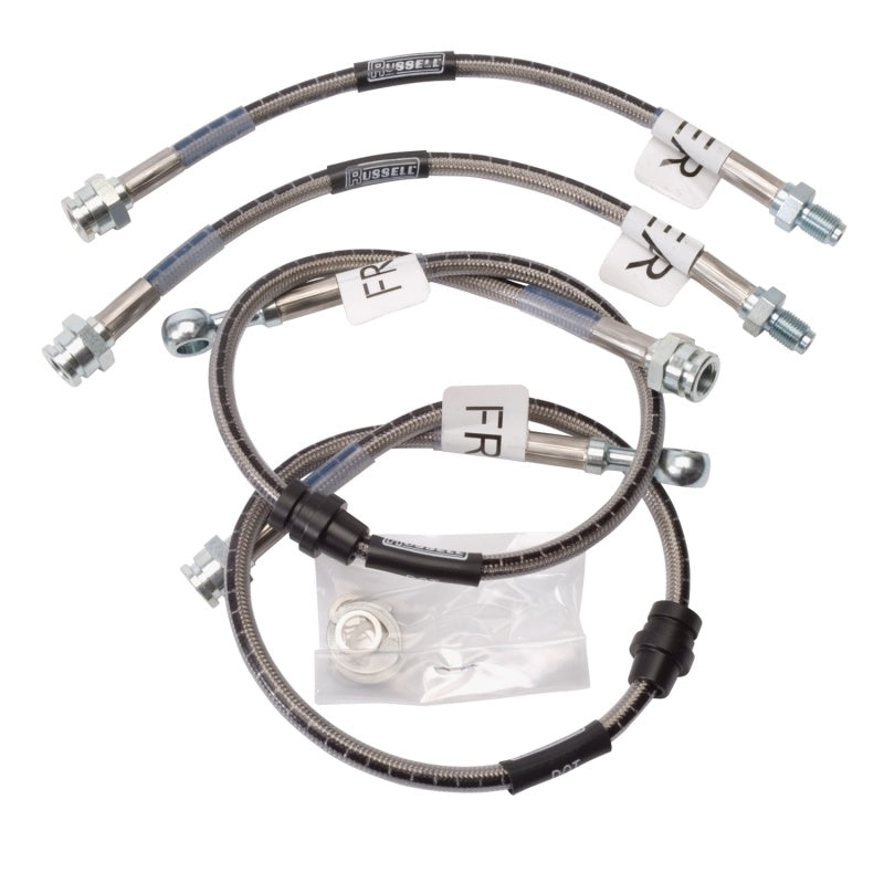 Russell Performance 95-99 Mitsubishi Eclipse 2WD & All Wheel Drive Brake Line Kit Brake Line Kits Russell