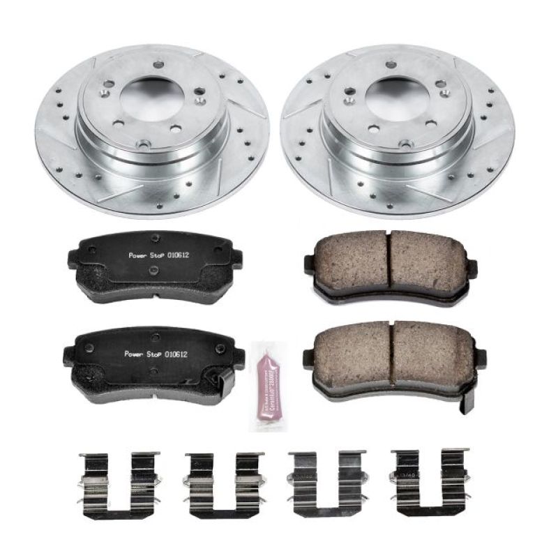Power Stop 2015 Hyundai Sonata Rear Z23 Evolution Sport Brake Kit Brake Kits - Performance D&S PowerStop