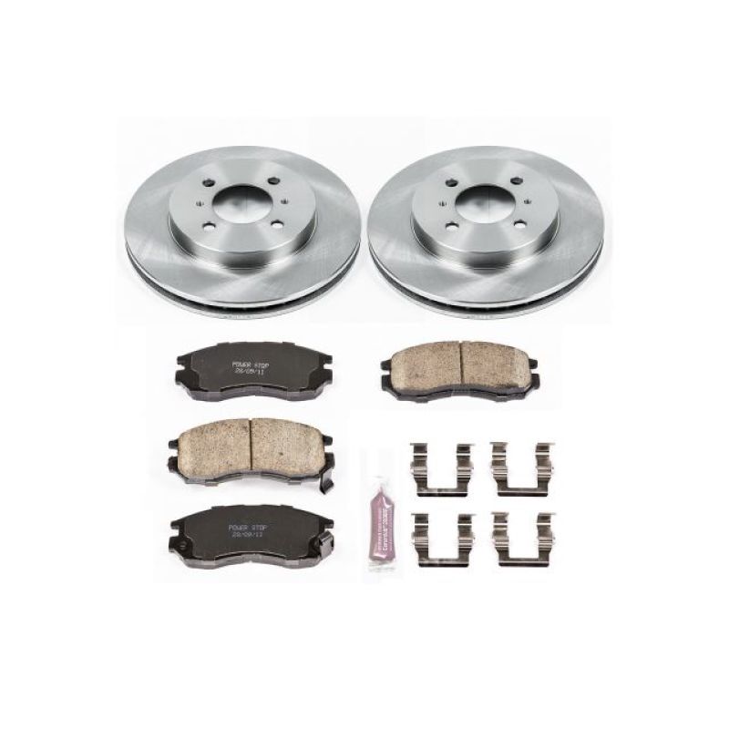 Power Stop 98-02 Mitsubishi Mirage Front Autospecialty Brake Kit Brake Kits - OE PowerStop
