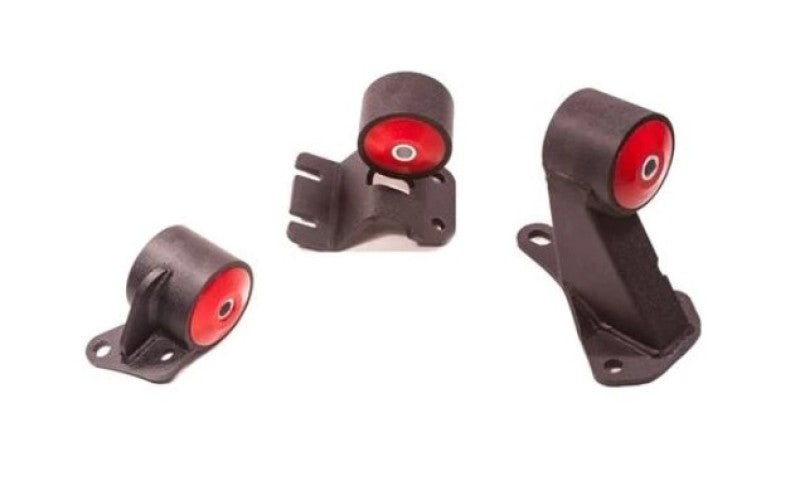 Innovative 90-93 Integra B-Series Black Steel Mounts 85A Bushings (Auto to Manual Hydro) Engine Mounts Innovative Mounts