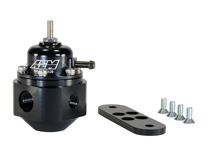 AEM Universal Black Adjustable Fuel Pressure Regulator Fuel Pressure Regulators AEM
