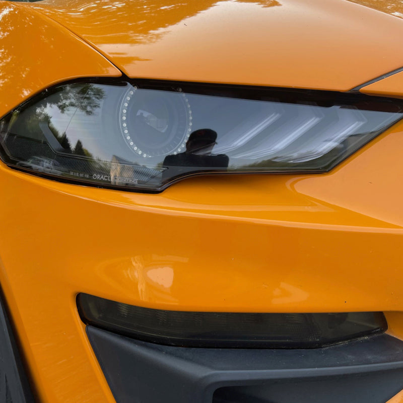 Oracle Lighting 18-23 Ford Mustang Dynamic ColorSHIFT LED Headlights - Black Series Headlights ORACLE Lighting