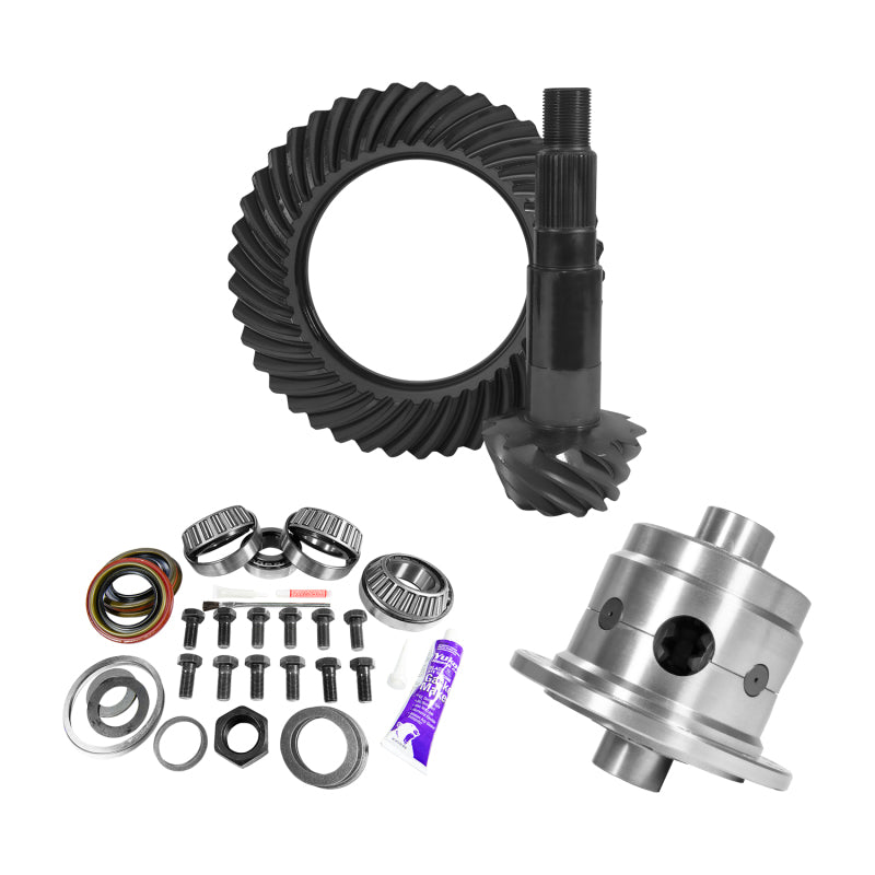 Yukon 11.25in Dana 80 3.73 Rear Ring & Pinion Install Kit 35 Spline Positraction 4.375in BRG Differential Install Kits Yukon Gear & Axle
