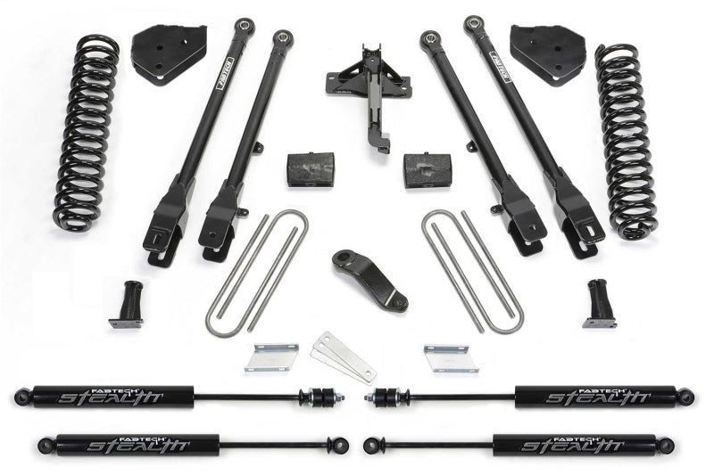 Fabtech 19-20 Ford F450/550 4WD Diesel 6in 4Link Sys w/Coils & Stealth Lift Kits Fabtech