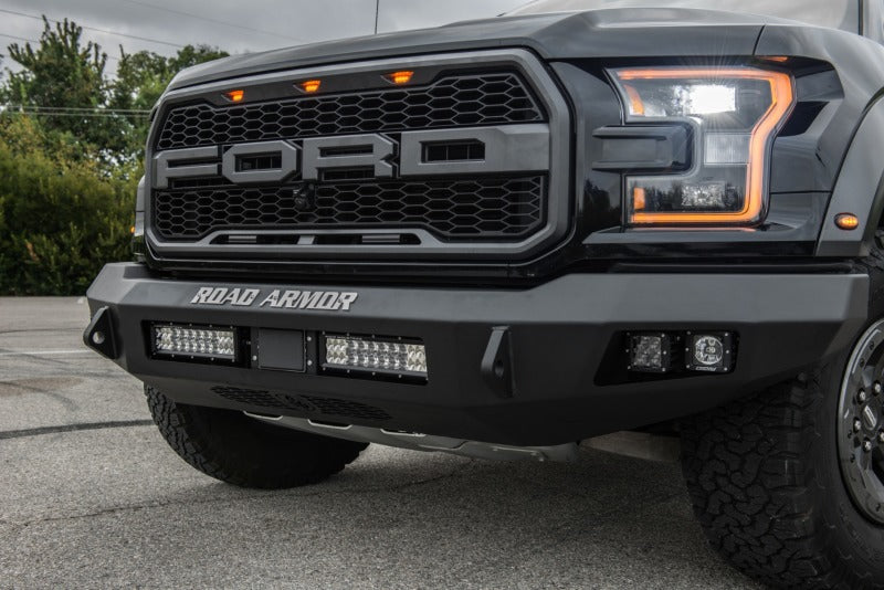Road Armor 17-20 Ford Raptor Stealth Front Non-Winch Bumper - Tex Blk Bumpers - Steel Road Armor