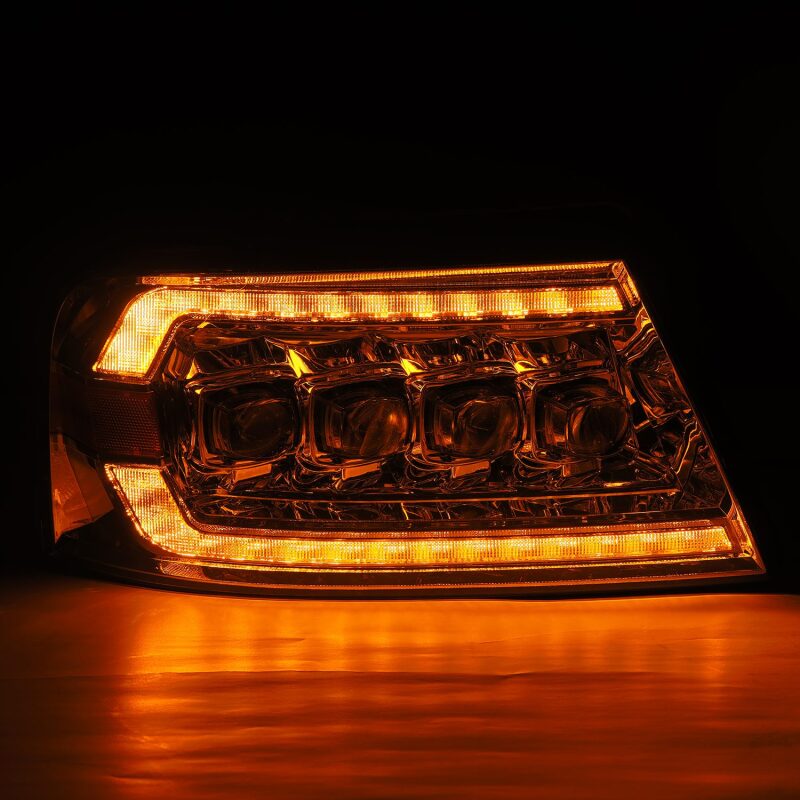 AlphaRex 04-08 Ford F150 / 06-08 Lincoln Mark LT NOVA LED Proj Headlights Chrome w/Activ Light/Seq Headlights AlphaRex