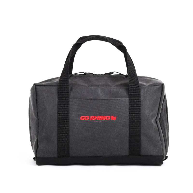 Go Rhino XVenture Gear Recovery Bag (7.5x11.5x18in. Closed) 12oz Waxed Canvas - Black Cargo Boxes & Bags Go Rhino