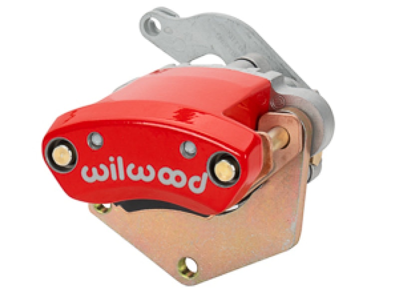 Wilwood LH MC4 Mechanical Parking Brake Caliper - 2.00in Bracket - 1.10in Disc - Red Brake Calipers - Perf Wilwood