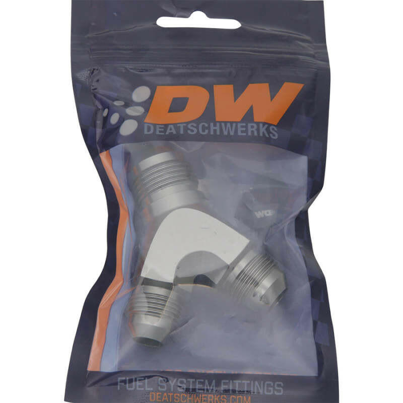 DeatschWerks 8AN Male Flare + 8AN Male Flare to 10AN Male Flare Y Block Fitting Distribution Blocks DeatschWerks