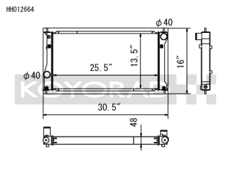 Koyo 2022+ Toyota GR86 and Subaru BRZ Competition All-Aluminum Radiator Radiators Koyo