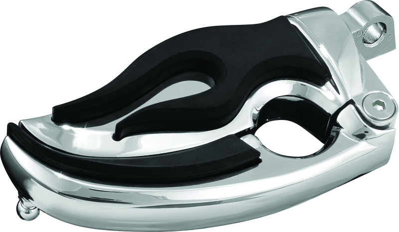 Kuryakyn Flamin Switchblade With Male Mount Adapter Chrome Footpegs Kuryakyn