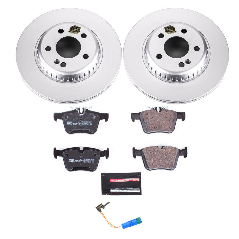Power Stop 2018 Mercedes-Benz C350e Rear Euro-Stop Brake Kit Brake Kits - OE PowerStop