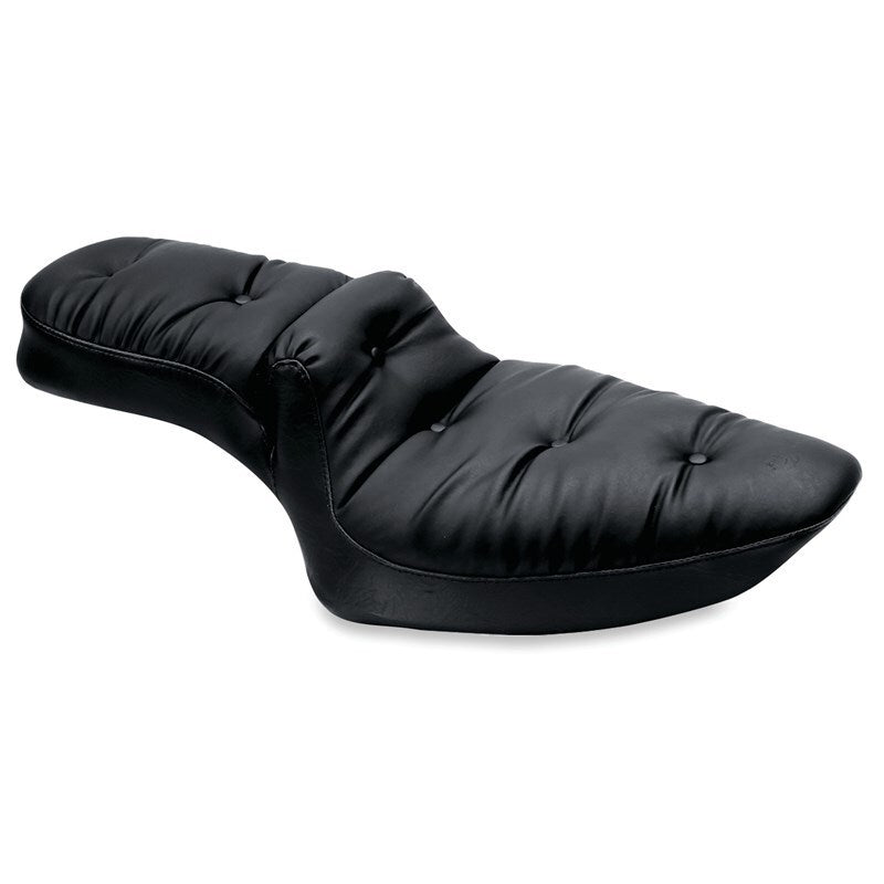 Mustang 04-21 Harley Sportster Duke 1PC Seat Regal - Black One-Piece Motorcycle Seats Mustang Motorcycle