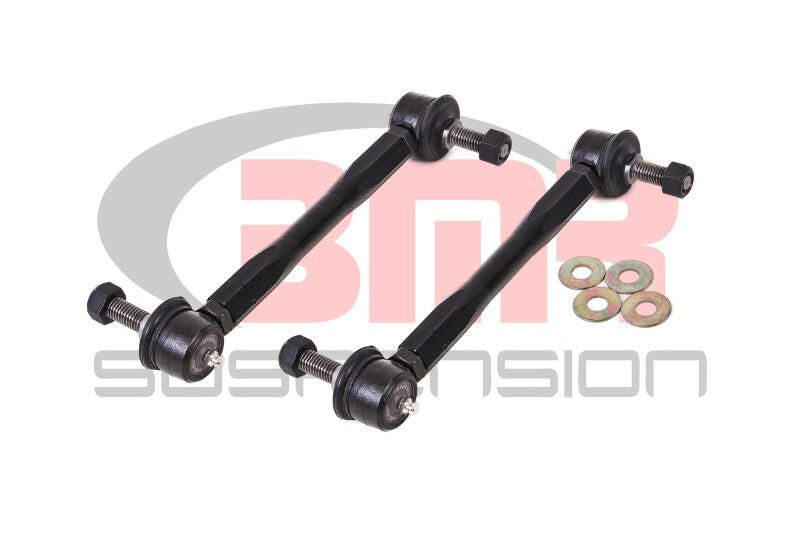BMR 15-17 S550 Mustang Front Sway Bar End Link Kit - Black Suspension Arms & Components BMR Suspension