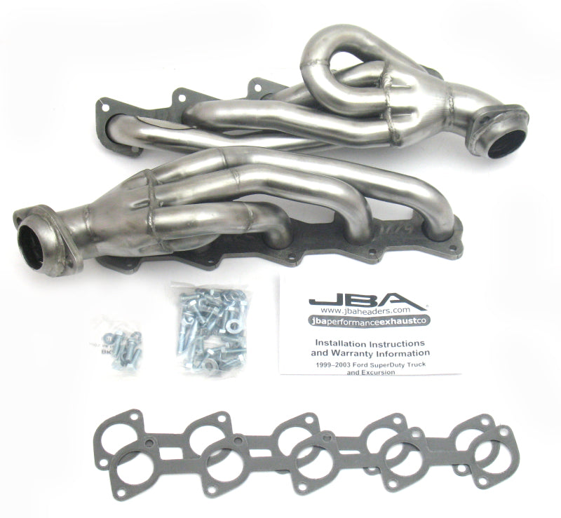 JBA 99-04 Ford Truck 6.8L 2V V10 w/o EGR 1-1/2in Primary Raw 409SS Cat4Ward Header Headers & Manifolds JBA
