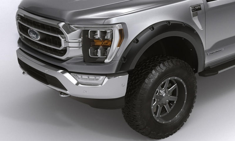 Bushwacker 08-10 Ford F-250 / F-350 Super Duty (Excl. Dually) Forge Style Flares 4pc - Black Fender Flares Bushwacker