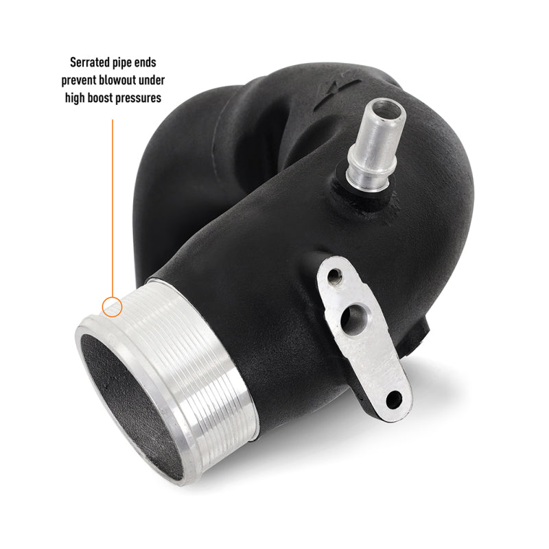 Mishimoto 2021+ Ford Bronco 2.7L High-Mount Intercooler Pipe Upgrade Kit - Wrinkle Black Intercooler Pipe Kits Mishimoto