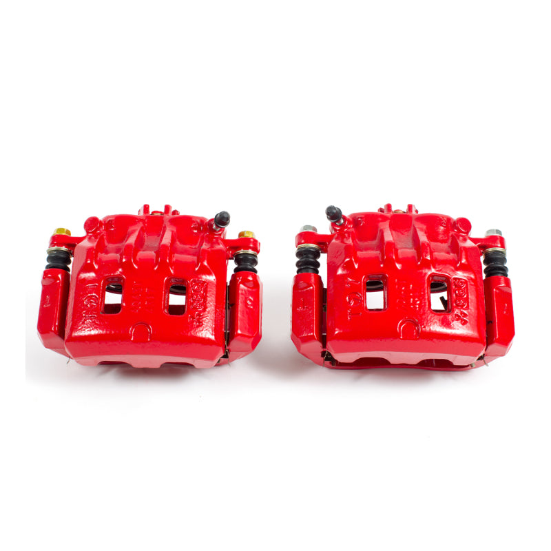 Power Stop 02-03 Subaru Impreza Front Red Calipers w/Brackets - Pair Brake Calipers - Perf PowerStop