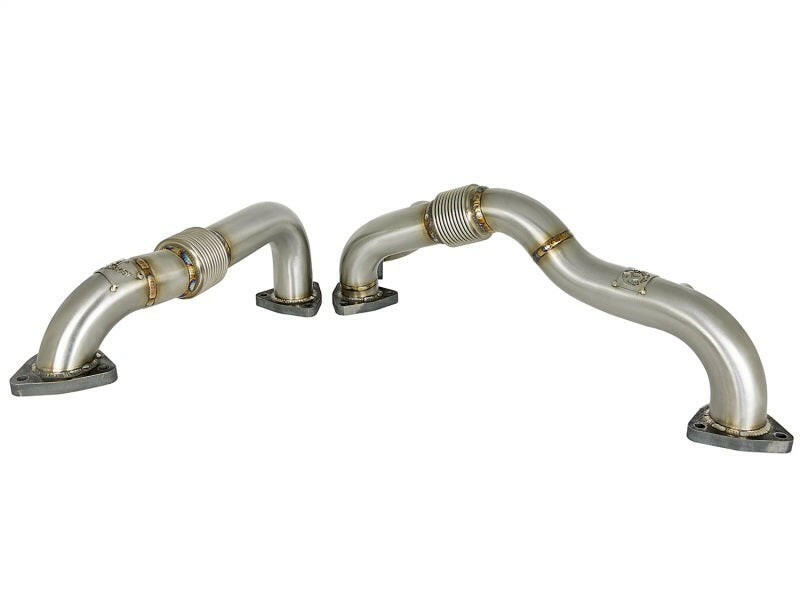 aFe Twisted Steel Header Up-Pipe 08-10 Ford Diesel Trucks V8-6.4L (td) Headers & Manifolds aFe